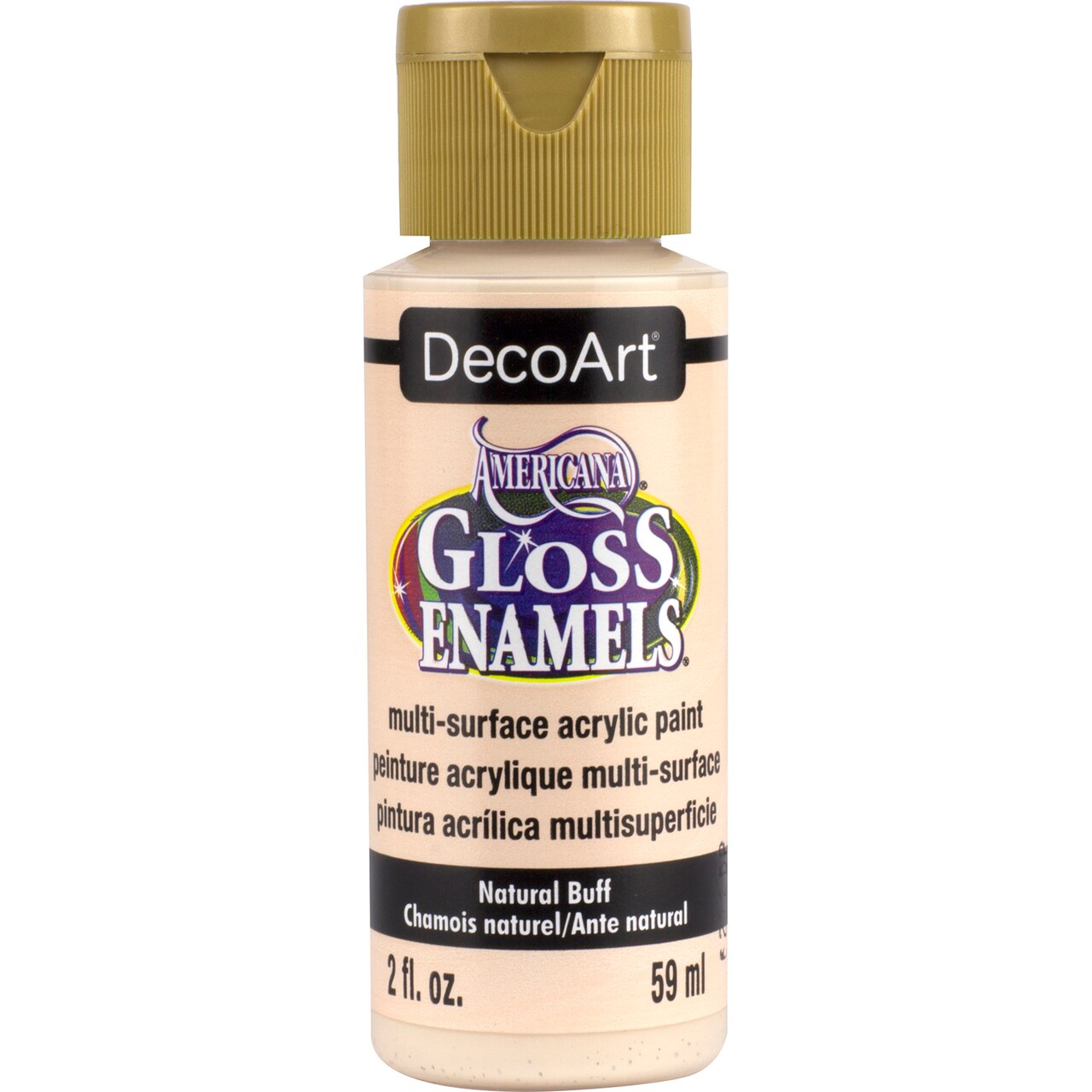 DecoArt Americana Gloss Enamels Acrylic Paint, 2 oz., Neutral Buff
